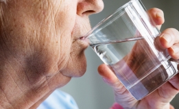 shutterstock image of person drinking water