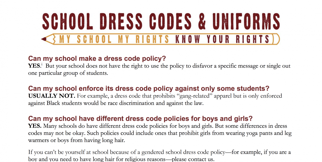 Dress Code – Parents – St. Pius X School