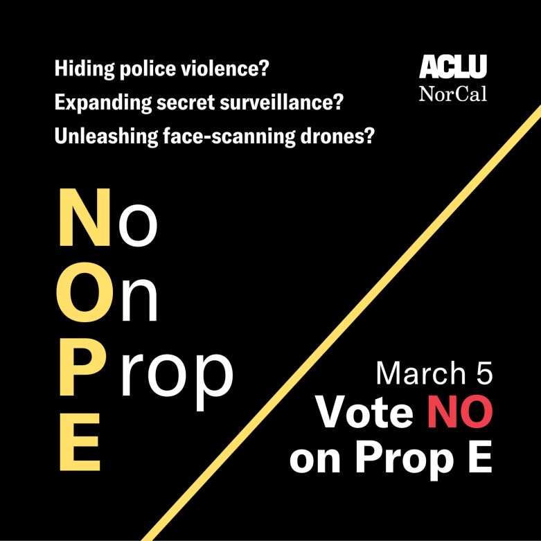 On March 5th, Vote NO on Prop E