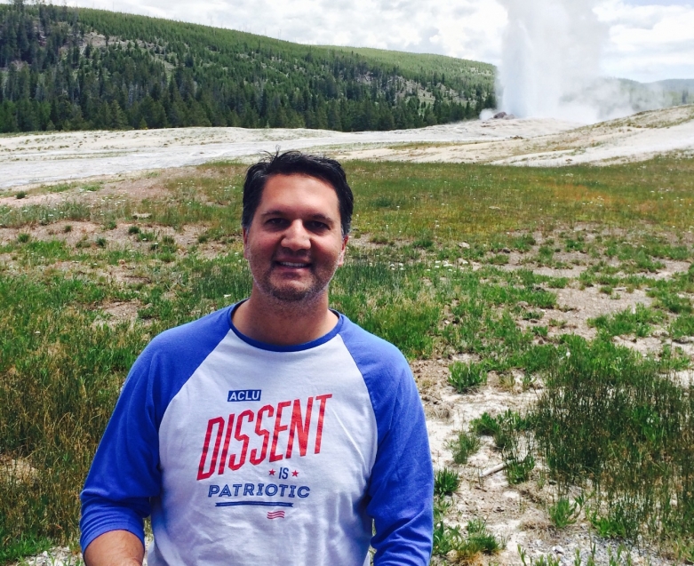 Abdi Soltani at Old Faithful National Park