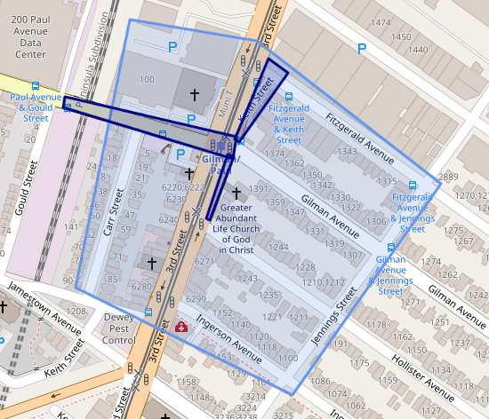 Screenshot of SFPD geofence