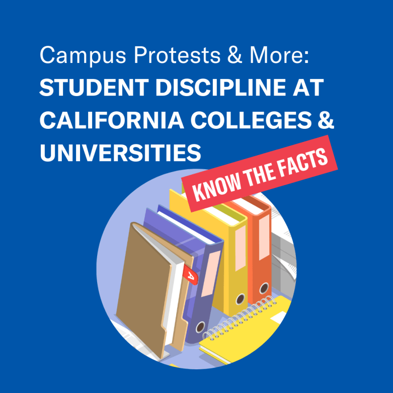 Know The Facts: Campus Protests &amp; More — Student Discipline at 