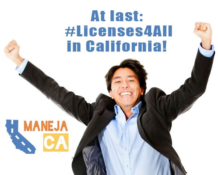 At last #licenses4all in California