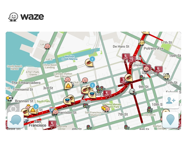 Waze screenshot