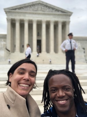 two people posing