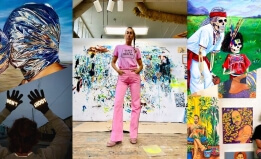 Collage of ACLU NorCal artists in residence Ana Teresa Fernandez and Edgar-Arturo Camacho