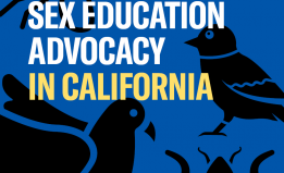 Cover image of report "Lessons, Tips, Tools: Sex Education Advocacy in California" 