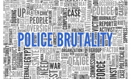police brutality word map