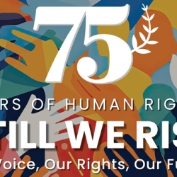 Logo for the 75th anniversary of the Universal Declaration of Human Rights